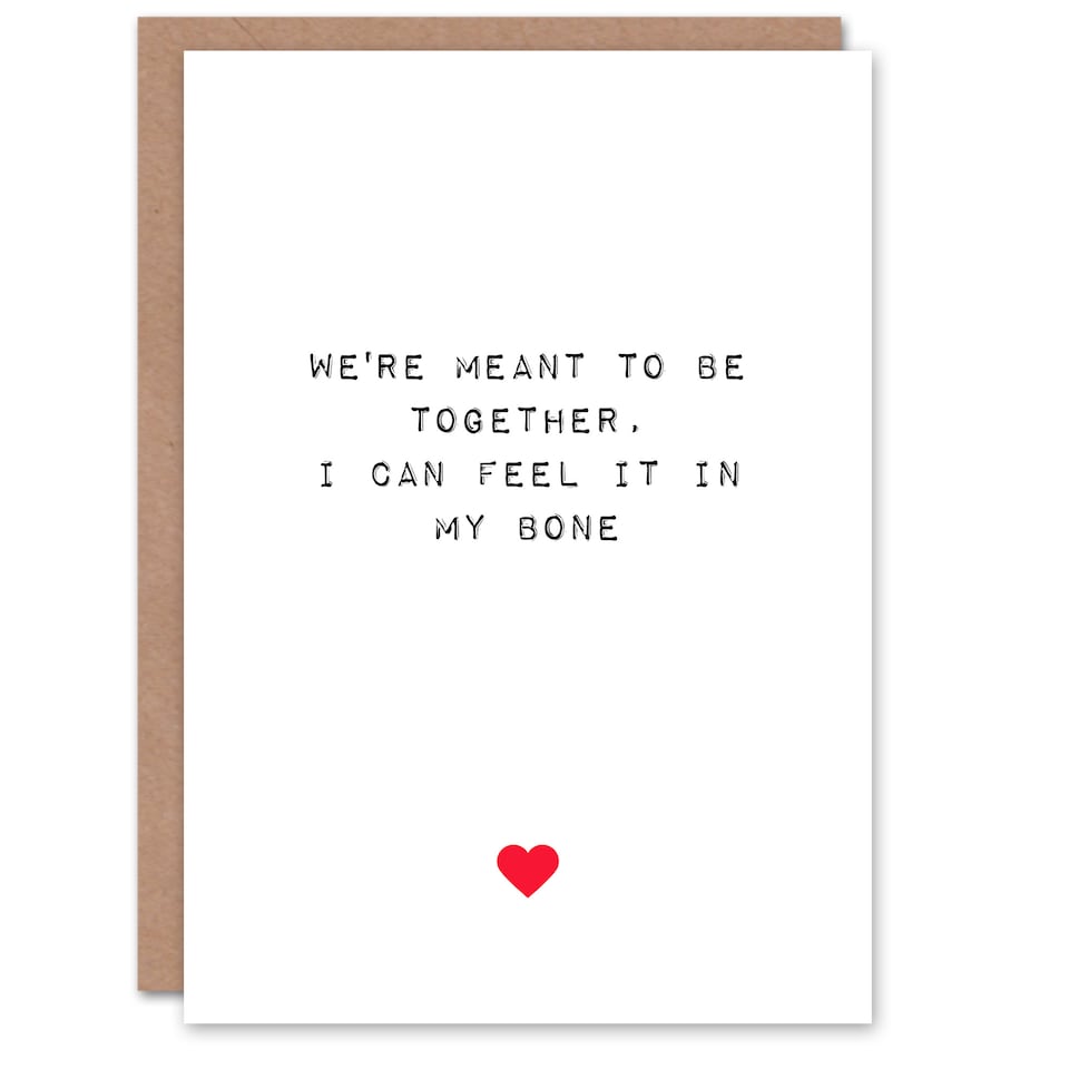 image 1 of Anniversary Card Rude Saucy Fully Meant Together Bone for Partner