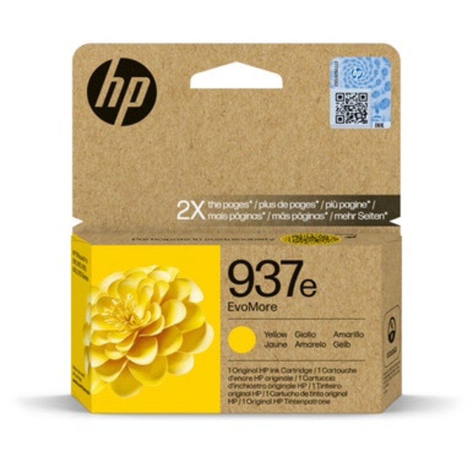 image 1 of HP 937e EvoMore Yellow Ink Cartridge Yellow | HP 937e EvoMore Yellow Ink Cartridge