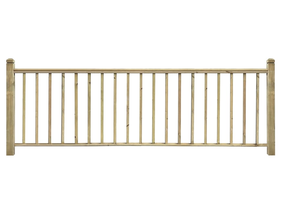 image 1 of eDecks Softwood Handrail System Decking Extension Kit, 3170mm - Square