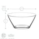 image 3 of LAV Vega Glass Serving Bowl - 10.5cm - Clear | Clear | Clear