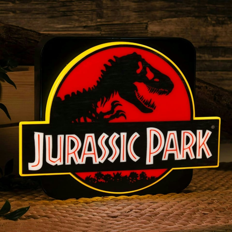 image 1 of Jurassic Park Logo 3D Lamp Black
