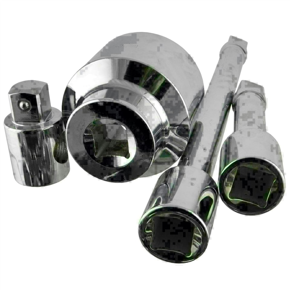 image 1 of 1" Drive Metric Socket And Accessory Set Kit 30mm - 80mm 6 Sided 21pc