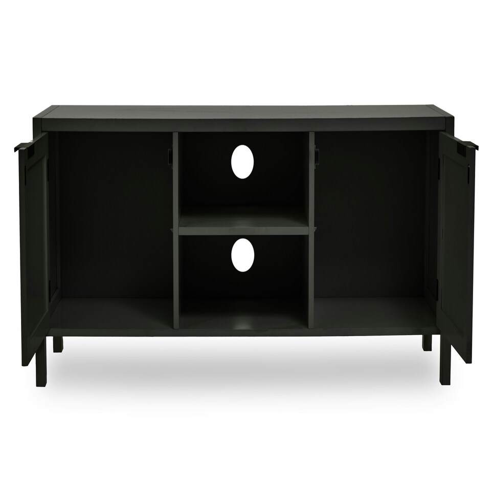 image 1 of Sherman Black Wood Media Unit