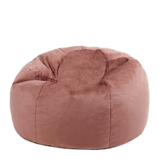 icon Aurora Classic Velvet Bean Bag Chair Dusk Pink Bean Bags Pink | Pink