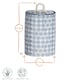 image 3 of Nicola Spring Hand-Printed Kitchen Canister - 1 Litre - Blue