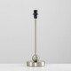 image 3 of ValueLights Modern Brushed Chrome Single Stem Metal Ball Table Lamp Base