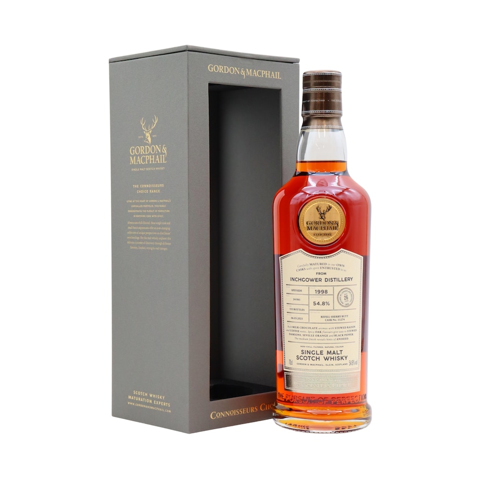 image 1 of Inchgower - Connoisseurs Choice - Single Cask No. 11274 1998 26 year old Whisky | Multi | New | Inchgower - Connoisseurs Choice - Single Cask #11274 - 1998 26 year old Whisky 70cl 54.8% ABV | 1