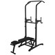 image 1 of HOMCOM Adjustable&Folded Dip Stands Multi-Function Pull-ups Sit-ups Fitness tool