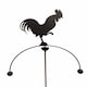 image 2 of Cockerel Wind Rocker Double Bare Metal/Ready to Rust - Steel - W54 x H148.5 cm