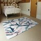 image 3 of Winter Pink & Blue Flowers (Rug) Pink | Large: 140x200cm