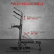 image 4 of HOMCOM Adjustable&Folded Dip Stands Multi-Function Pull-ups Sit-ups Fitness tool
