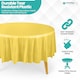 image 4 of Disposable Plastic Table Cover, Waterproof Tablecloth - 84 Inch