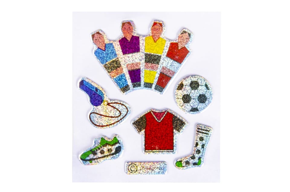 image 1 of Shiny Football Stickers