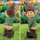 image 2 of GardenKraft 11039 Naughty Gnome Garden Statue