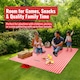 image 7 of Straame Premium Waterproof & Sandproof Picnic Blanket – Foldable, Portable (Red)) Red