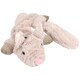 image 2 of Set of 3 Plush Soft Unstuffed Chipmunk, Skunk & Rabbit Dog Toy With Squeak