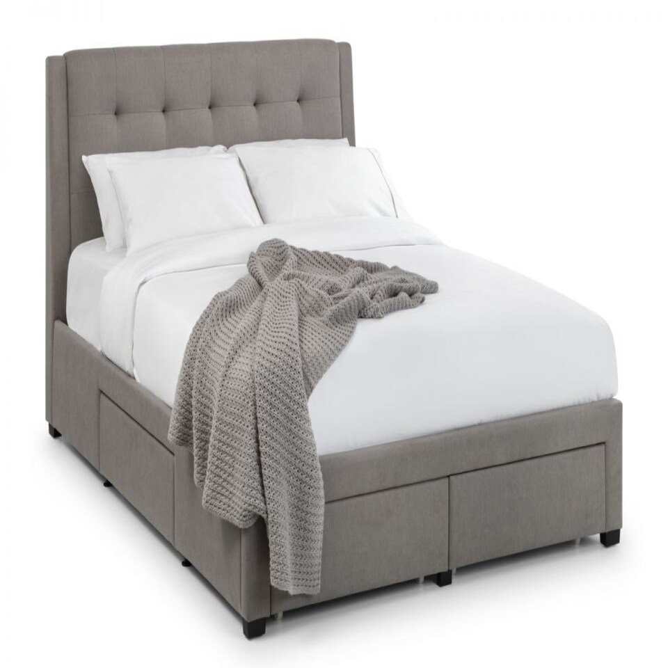 image 1 of Premium - Grey 4 Drawer Bed - King 5ft (150cm)