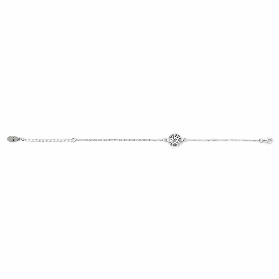 image 1 of Harry Potter Sterling Silver Time Turner Charm Bracelet