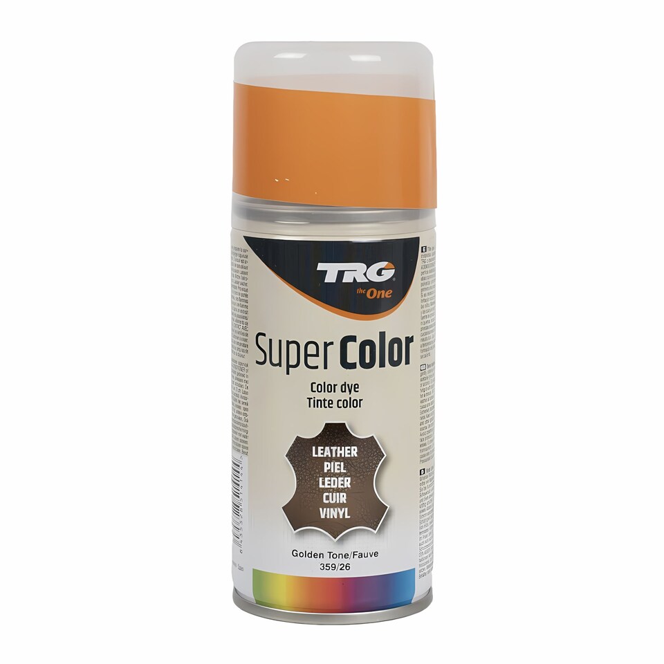 image 1 of TRG Super Colour Aerosol Paint - Leather and Vinyl Recolouring 150ml | Gold | Golden Tone