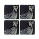 image 1 of The Just Slate Company Set of 4 Pheasant Slate Coasters