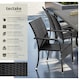 image 2 of Garden Chair Girona - polyrattan & steel, weather & sun resistant, stackable - Set of 2 Black