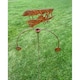 image 2 of Boxing Hares on Grass Garden Silhouettes - Steel - W50 x H50 cm - Bare Metal/Ready to Rust