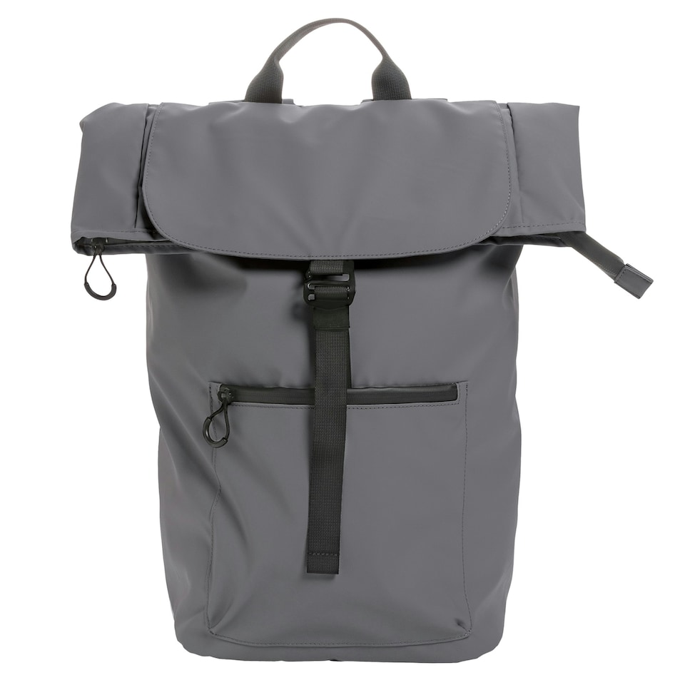 image 1 of XD Collection Impact Aware Flap Top RPET Water Resistant Laptop Backpack - Anthracite - One Size | Grey
