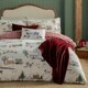 image 3 of furn. Cotswolds Christmas Printed Reversible Single Duvet Set Cream | Single