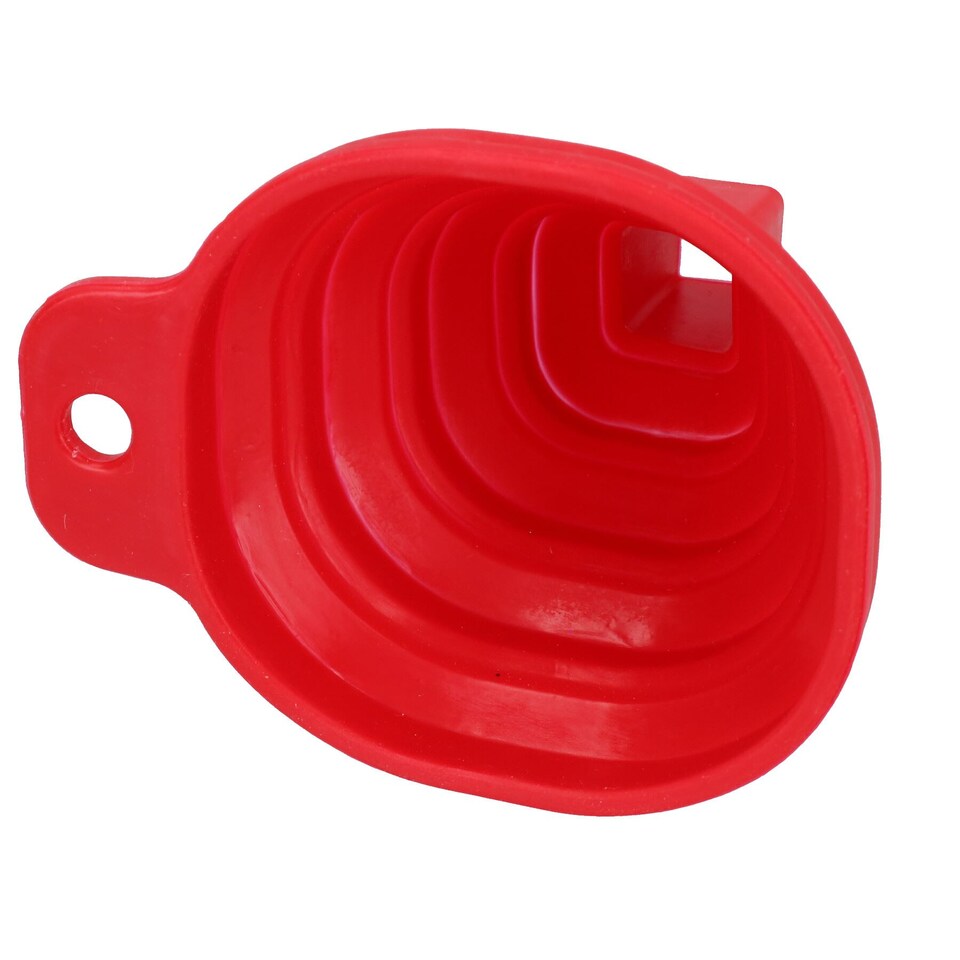 image 1 of Silicone Flexible Mini Collapsible Folding Foldable Funnel -40c – 230c Kitchen 5pk