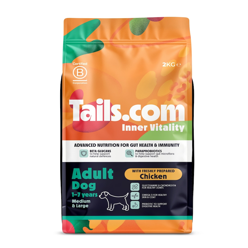 image 1 of Tails.com Inner Vitality Dry Dog Food Medium & Large Adult Chicken 4 x 2kg