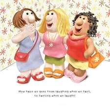 Model Family Birthday Card for Her, "How Have We Gone from Laughing When We" Female Birthday Card, Funny Birthday Card for her