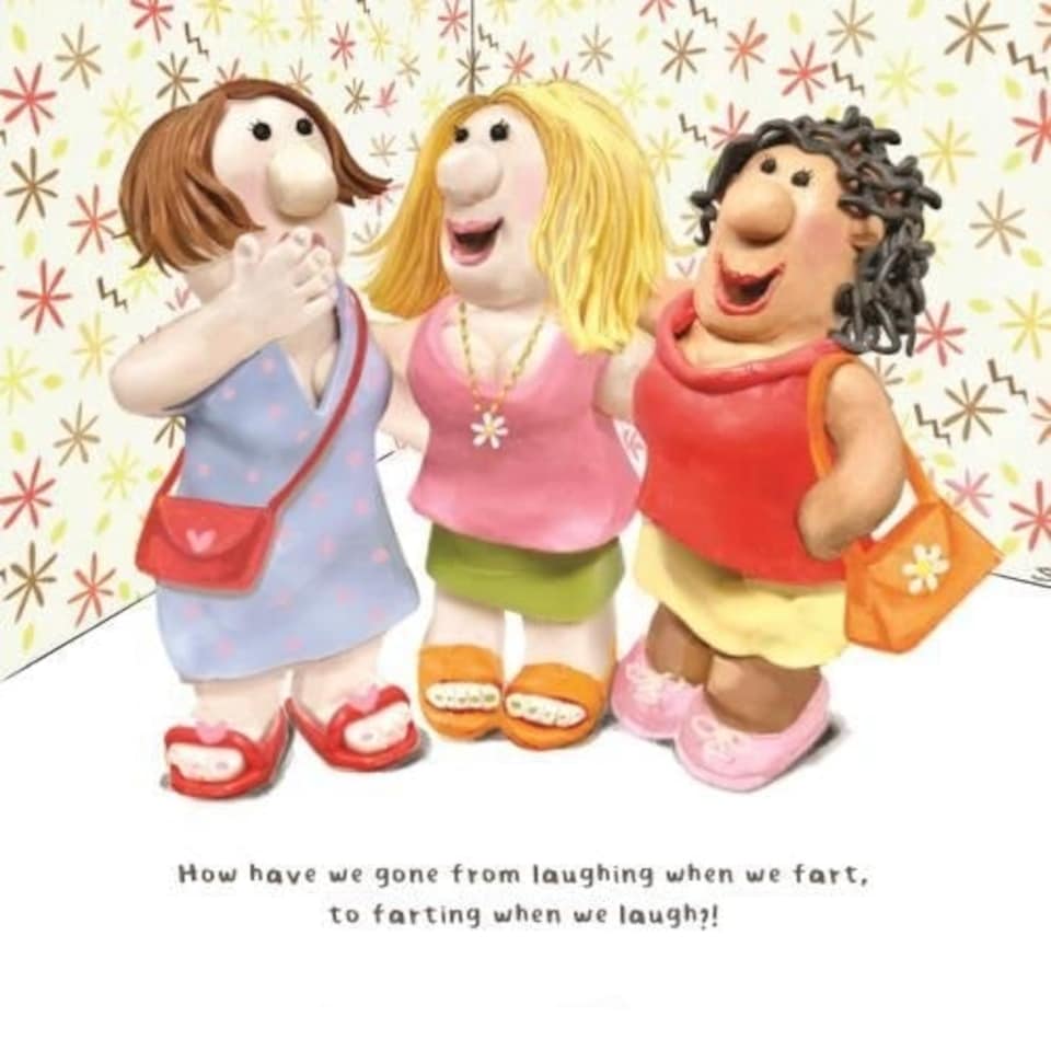Model Family Birthday Card for Her, "How Have We Gone from Laughing When We" Female Birthday Card, Funny Birthday Card for her