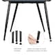 image 6 of Yaheetech Set of 2 Upholstered Dining Chairs with Velvet Fabric Grey | Dark Grey