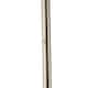image 4 of Modern LED Uplighter Metal Floor Lamp in Satin Nickel with Memory Dimmer Button | Silver