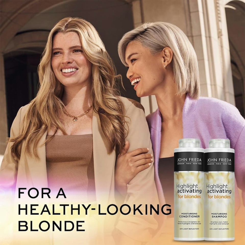 image 1 of John Frieda Sheer Blonde Highlight Activating Shampoo & Conditioner New Duo Pack