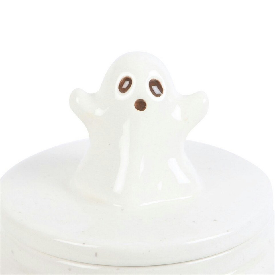 image 1 of Something Different Hey Boo Ghost Jar - White - One Size
