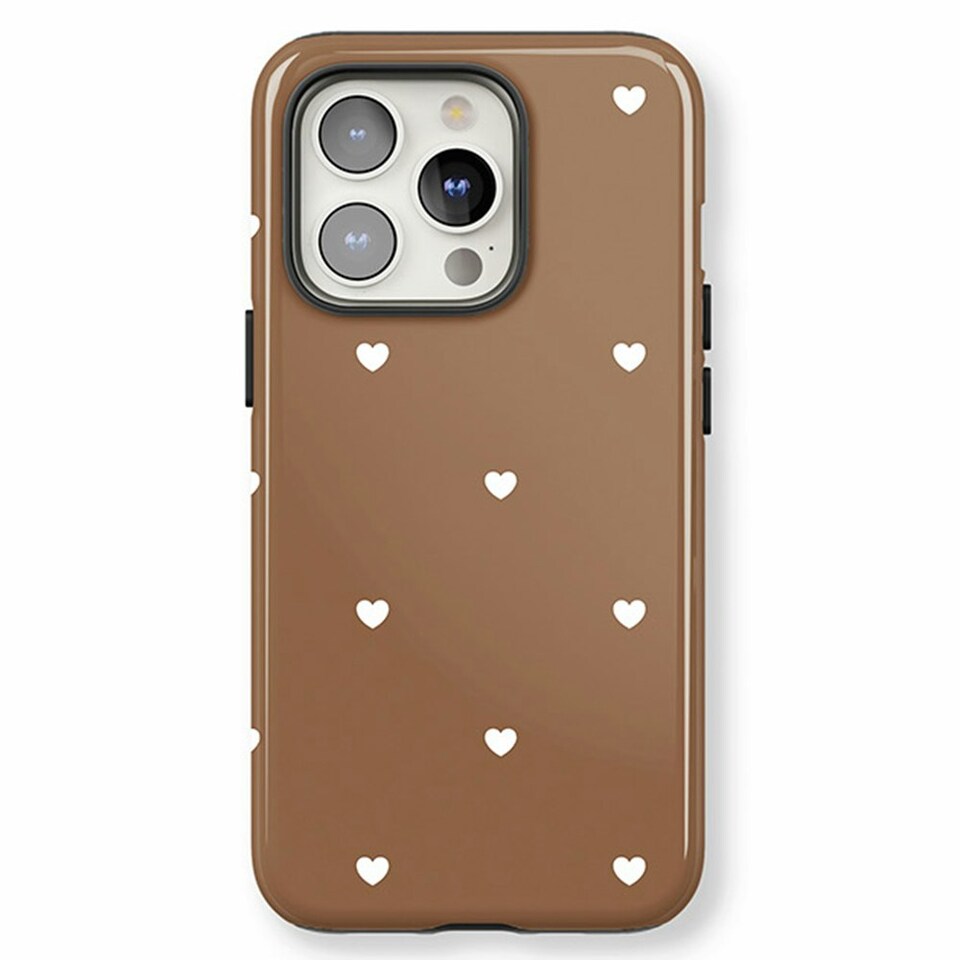 image 1 of Chocolate Hearts Phone Case | Brown | iPhone 16 Pro
Slim | iPhone 16 Pro
Slim