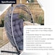image 5 of Grey Hanging Egg Chair With Stand & Waterproof Cover | Grey | Grey