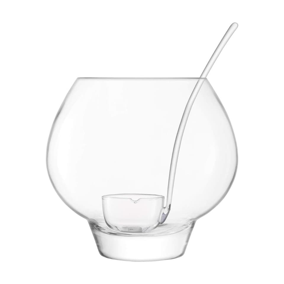 image 1 of LSA Rum Punch Bowl Set with Ladle and Six Handmade Balloon Glasses