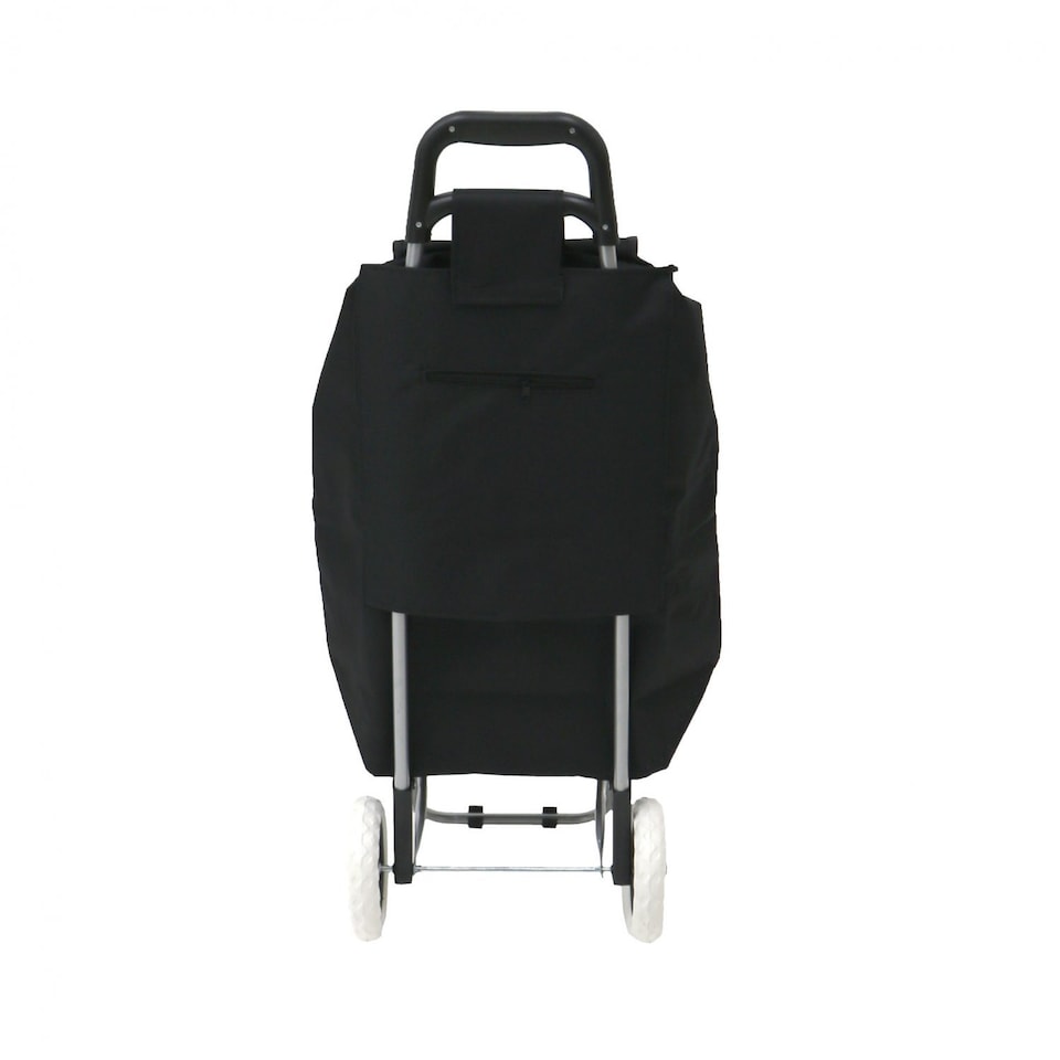 image 1 of 2 Wheel Folding Shopping Trolley Bag Cart Market Laundry | Black