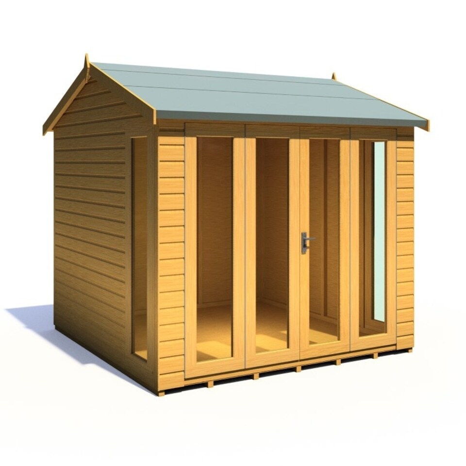 image 1 of Blenhiem 8 x 8 Feet Summerhouse - L259.4 x W253.4 x H246.2 cm Brown