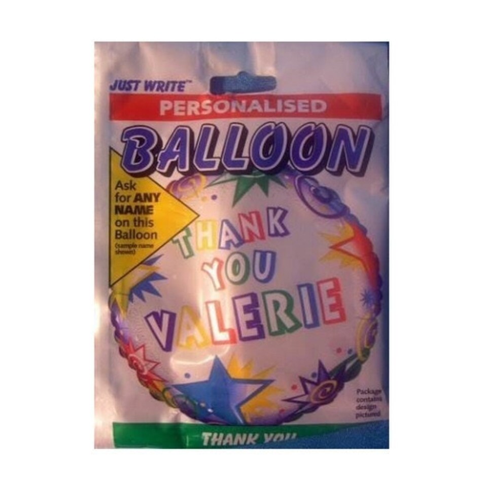 image 1 of Thank You Valerie Customisable Balloons - Multicoloured - One Size