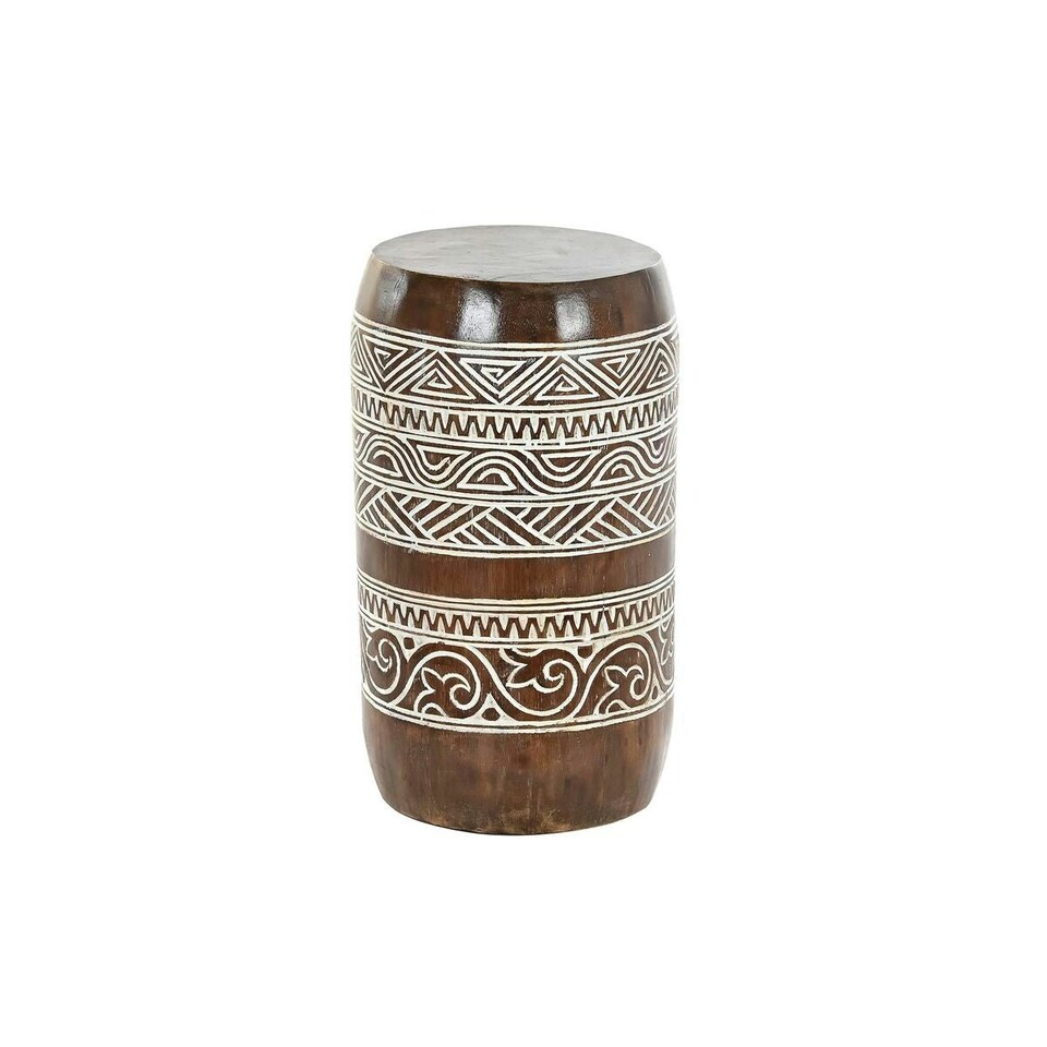 image 1 of Side table DKD Home Decor White Natural 28 x 28 x 50 cm 29 x 29 x 50 cm N/A
