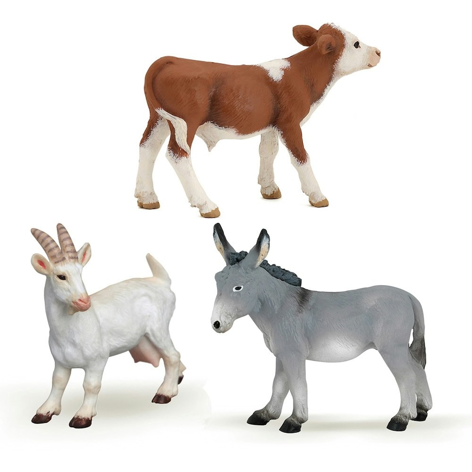 image 1 of PAPO Mini Papo Mini Plus Farm Tube Toy Mini Figure Set