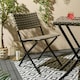 image 5 of OHS 3PC Rattan Furniture Patio Outdoor Garden Table Chair - Grey