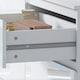 image 9 of FWStyle Stora 8 Drawer Wide 4+4 Chest Of Drawers - White Gloss Front