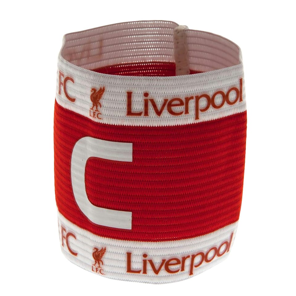 image 1 of Liverpool FC Official Captains Arm Band - Red/White - One Size