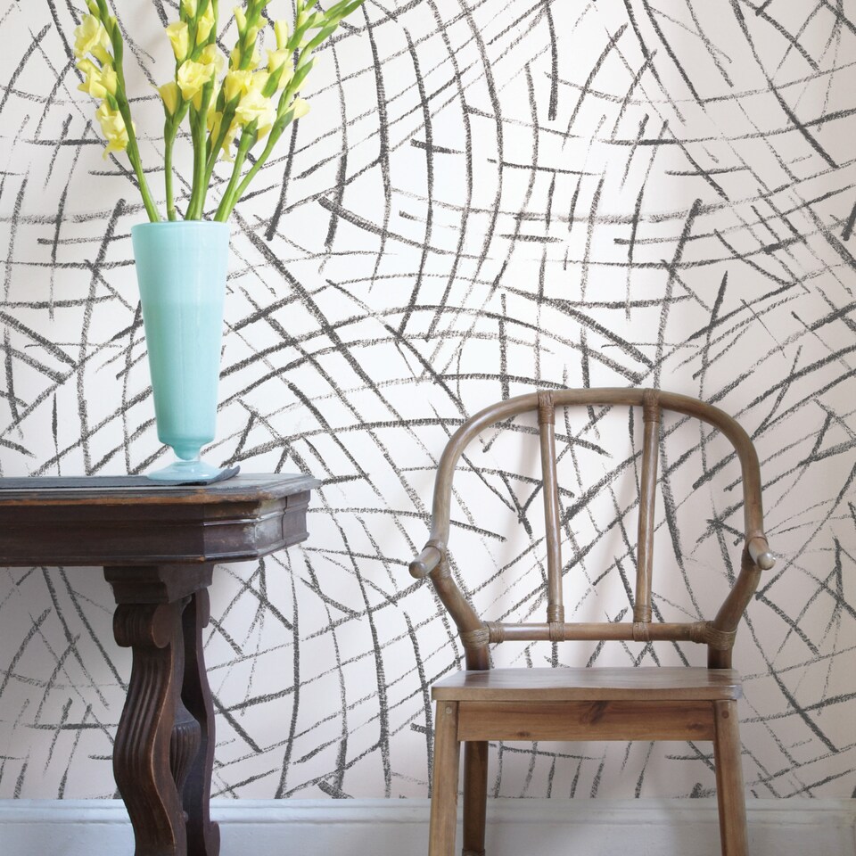 image 1 of NuWallpaper NU3494 Imprint Peel & Stick Wallpaper, Black | Black | Black | 2.86m² | 1