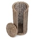 image 5 of Open Round Rattan 3 Toilet Roll Holder | Brown | Brown | One Size