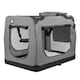 image 1 of KCT Extra Large Grey Fabric Pet Carrier Crate Travel Transport Bag for Cats and Dogs
